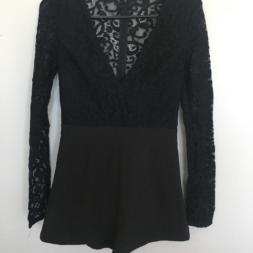 Black lace jumpsuit